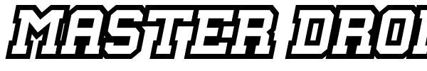 Master Droid font preview
